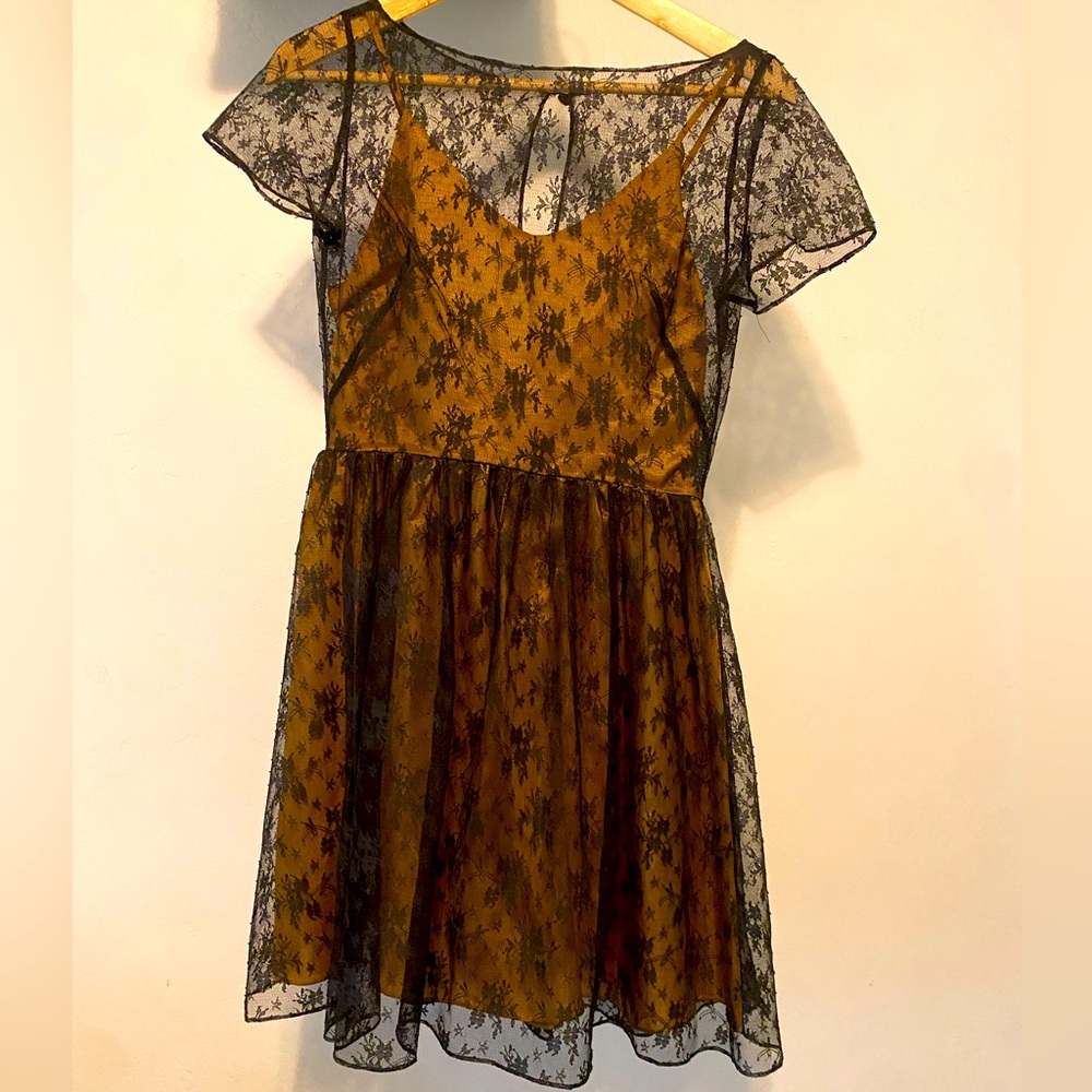 Rachel Antonoff Lace Slip Babydoll dress